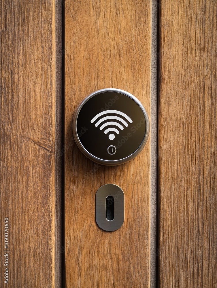Fototapeta premium Wifi door handle