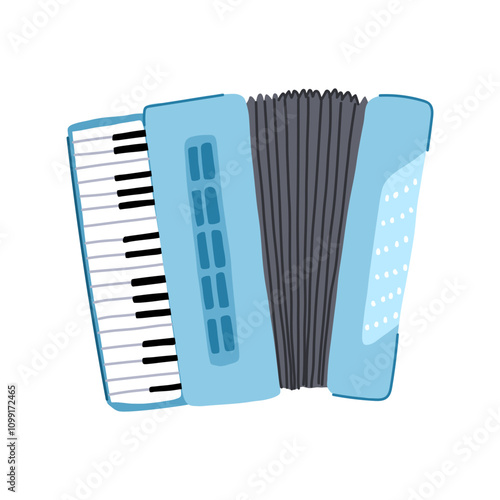 keys accordion cartoon. harmony melody, accordionist concertina, tango waltz keys accordion sign. isolated symbol vector illustration
