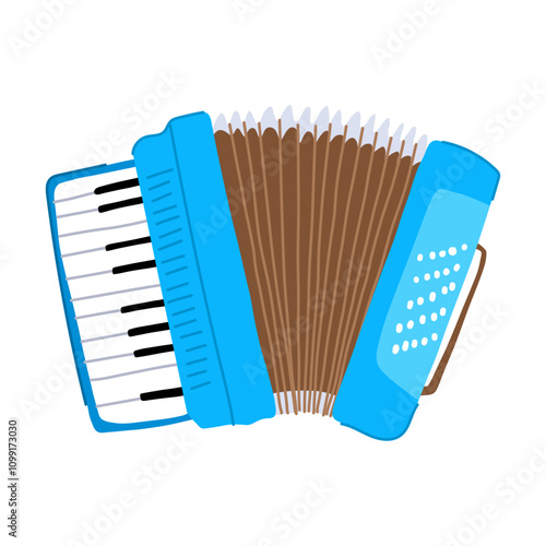 harmony accordion cartoon. melody accordionist, concertina tango, waltz jazz harmony accordion sign. isolated symbol vector illustration