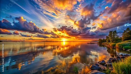 Wallpaper Mural Sunset Background Torontodigital.ca