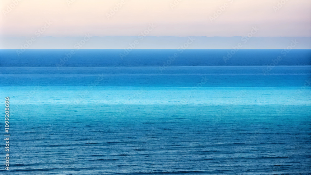 Fototapeta premium Seascape. Blue Ocean Panorama. 