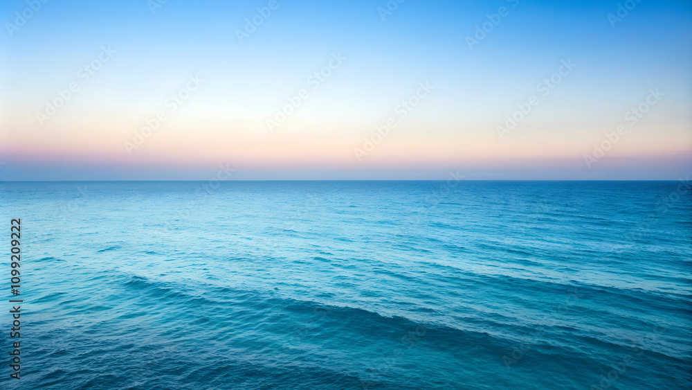 Fototapeta premium Seascape. Blue Ocean Panorama. 