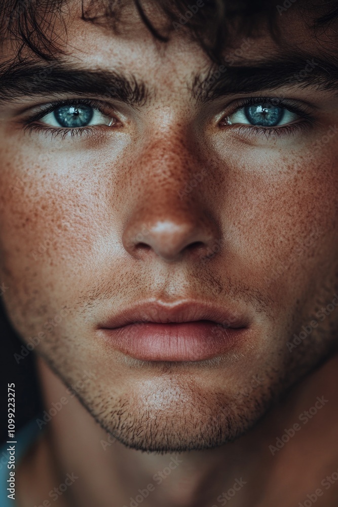 Fototapeta premium Man with freckles