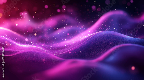 Abstract neon light speed rays motion background. A burst of pink light energy the movement of luminous purple and pink rays in space isolated on black background vector illustration.
