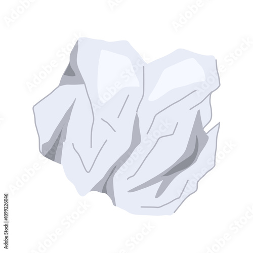 bin crumpled paper balls cartoon. toss flatten, wrinkled garbage, discard crinkle bin crumpled paper balls sign. isolated symbol vector illustration