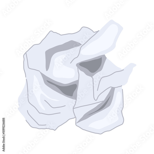 toss crumpled paper balls cartoon. flatten wrinkled, garbage discard, crinkle scrunch toss crumpled paper balls sign. isolated symbol vector illustration
