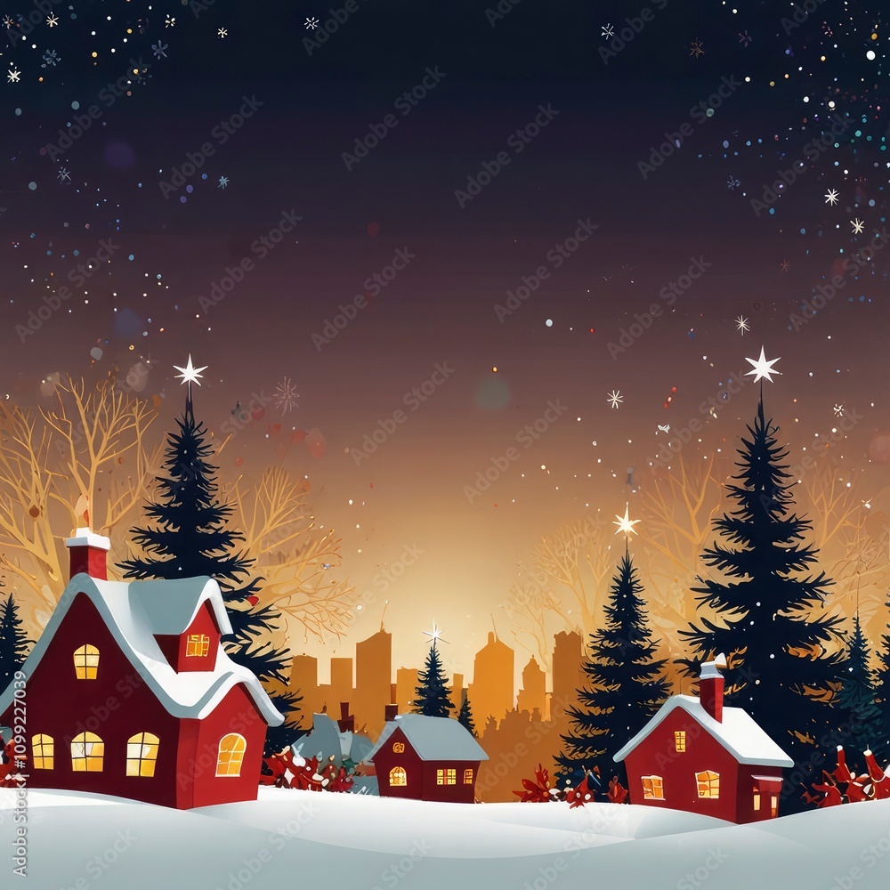 Fototapeta premium Christmas tree with presents