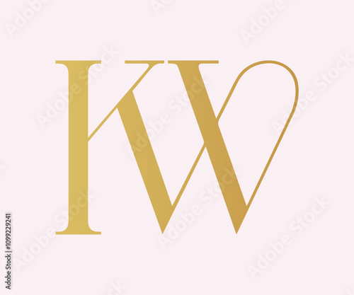 KW ,WK, logo KW ,Letter KW , monogram KW ,  Wedding Monogram Initials, Wedding Logo, Wedding Monogram, Logo Design, calligraphy,letters, alphabet , logo , letter , Initials 