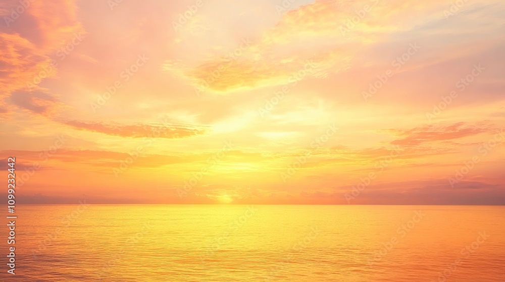 Obraz premium Gradient Overlay Orange Sky Evening Sunset Sunrise Pastel Soft Effect Background Pattern Abstract Texture Design Summer Nature Spring Light Beauty Template Yellow Pink Orange 
