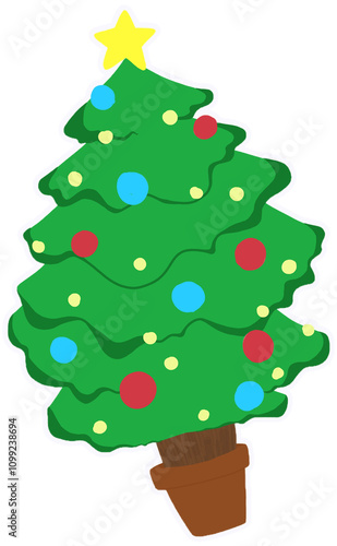 green christmas tree