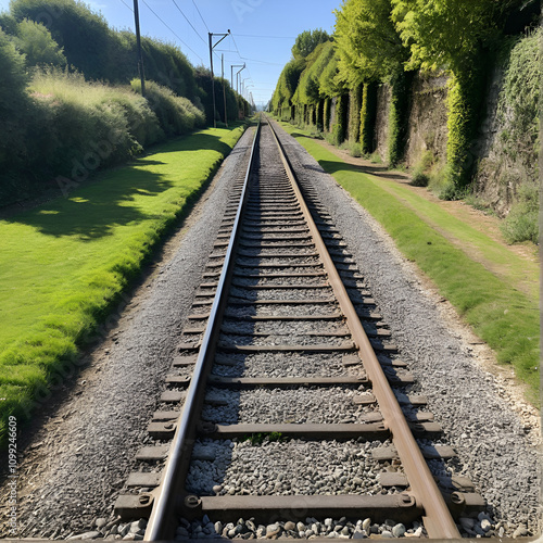 Railway Lines in Redon France photo