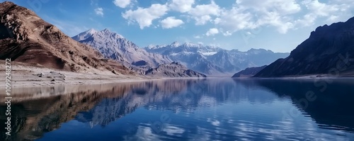 The Tianshan Tianchi Lake, a picturesque mountain lake in Xinjiang photo