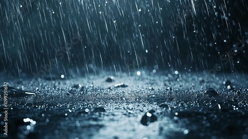 Full frame of raindrops falling on a transparent background

 photo