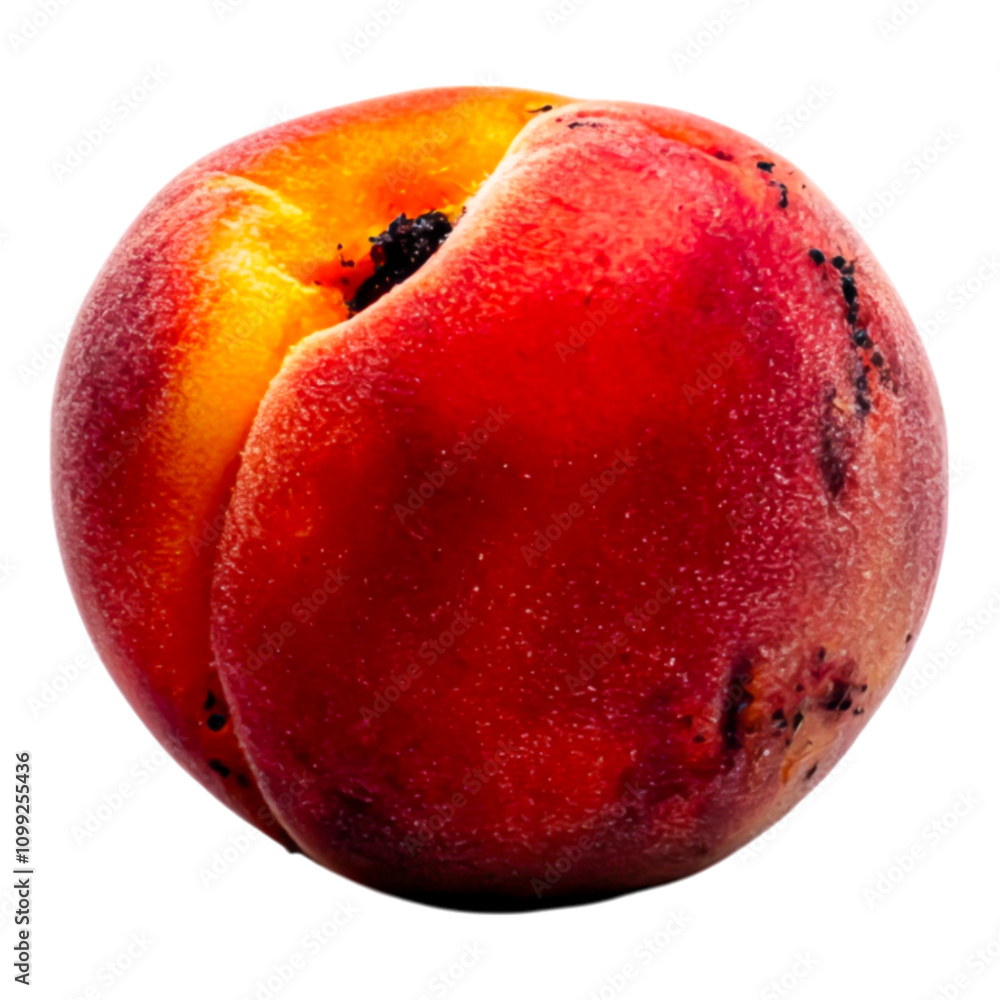 Obraz premium Fresh and Juicy Peach with Vibrant Color and Smooth Texture