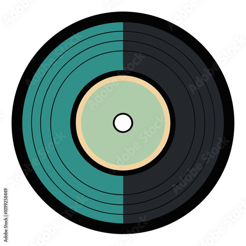 vinyl record disc clipart Cartoon Illustration drawing