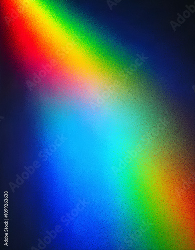 Blur colorful rainbow crystal light leaks on black background. laser Iridescent silver black rainbow foil wavy texture vector background for print art works 