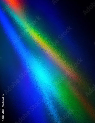 Blur colorful rainbow crystal light leaks on black background. laser Iridescent silver black rainbow foil wavy texture vector background for print art works 