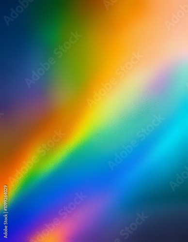 Blur colorful rainbow crystal light leaks on black background. laser Iridescent silver black rainbow foil wavy texture vector background for print art works 