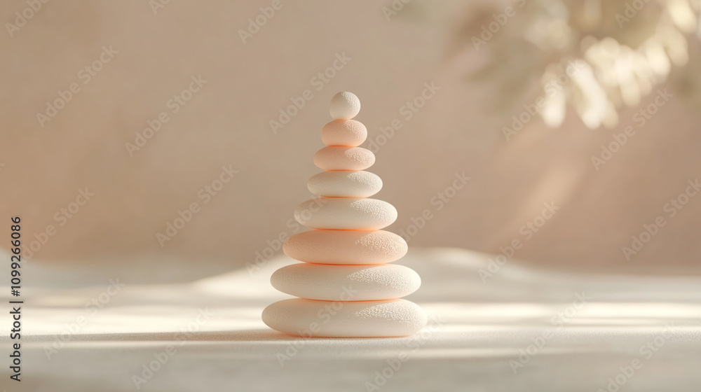 Obraz premium Christmas tree made of marshmallows on pink background