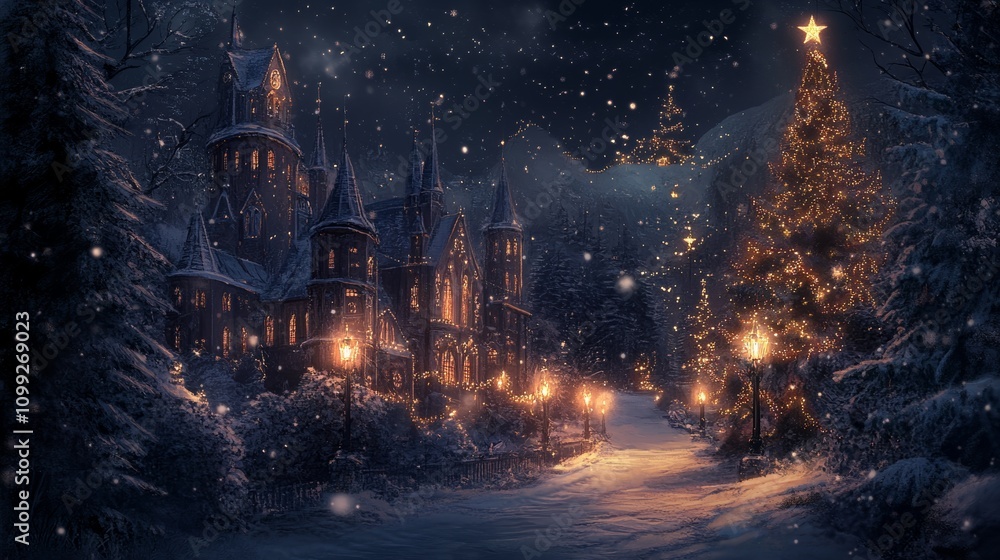 Fototapeta premium christmas wallpaper backgroundchristmas wallpaper background