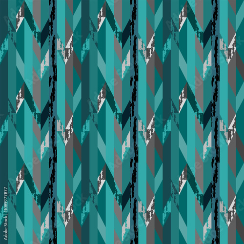 Seamless vector pattern of geometric elements for bed linen, wallpaper and textures