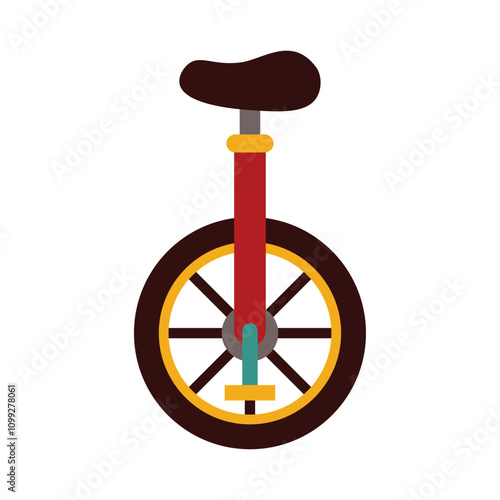 Circus Vector Illustration - Bike