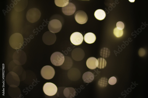 Abstract Bokeh Lights Background: Blurred Circular Glowing Patterns photo