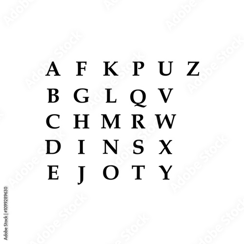 Alphabet letters set. Monogrammed initials are perfect for wedding invitations, greeting cards, logos, posters and more.