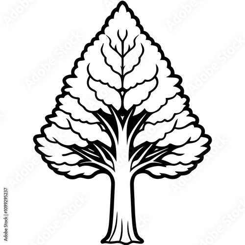 tree silhouette vector