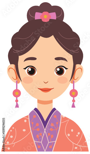 Traditional Chinese Woman Avatar