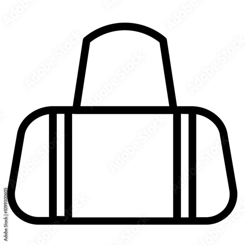 Bag Fitness Gym Line Icon