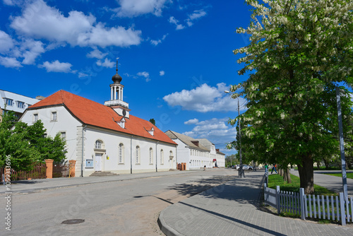 Old Sarepta square with historic buildings in Volgograd photo