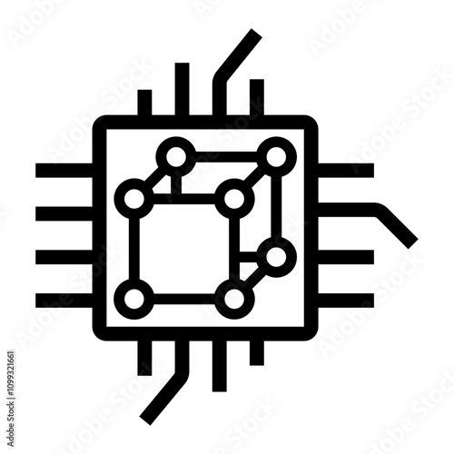 cpu Line Icon