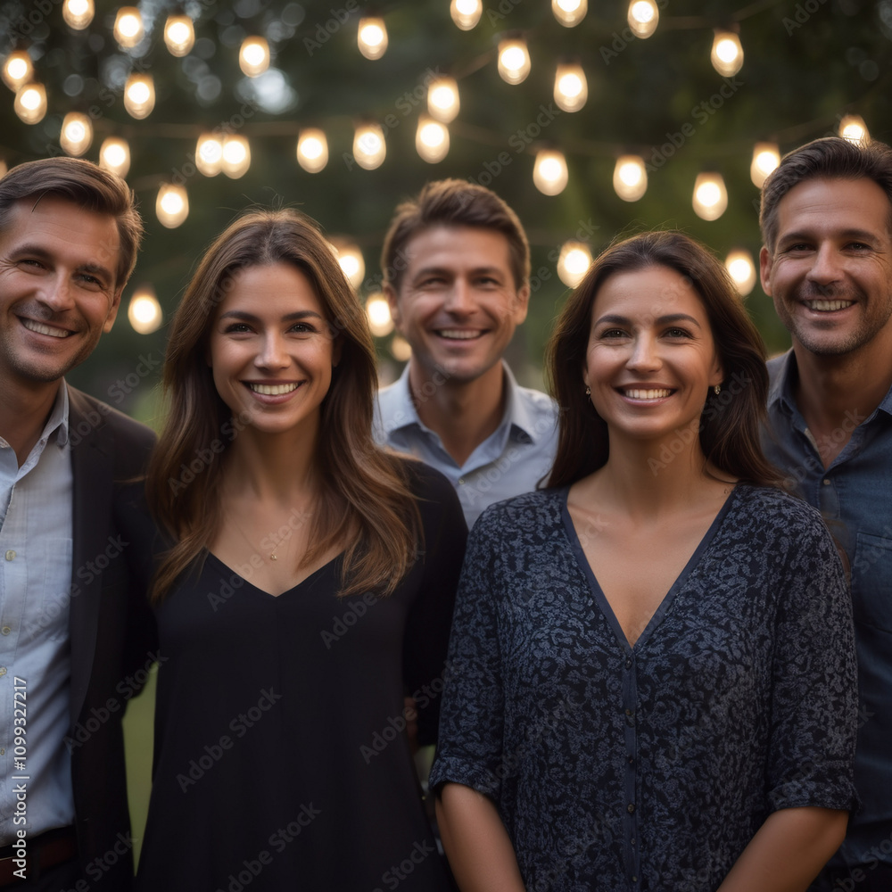 Fototapeta premium Hoffnung - Fröhliche Gesichter strahlen Zuversicht aus