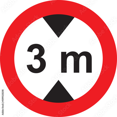 height limit vector icon