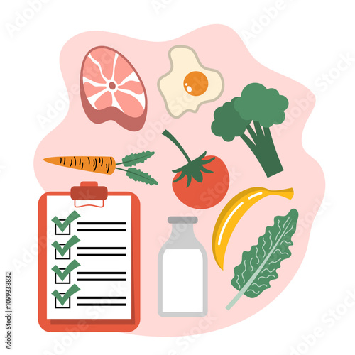 Nutrition Health Day Illustration