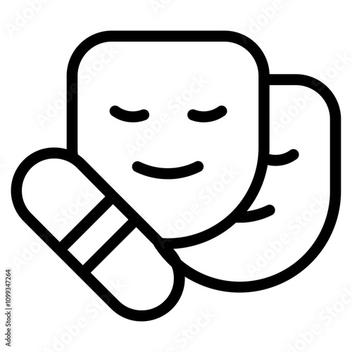 Antidepressant Line Icon