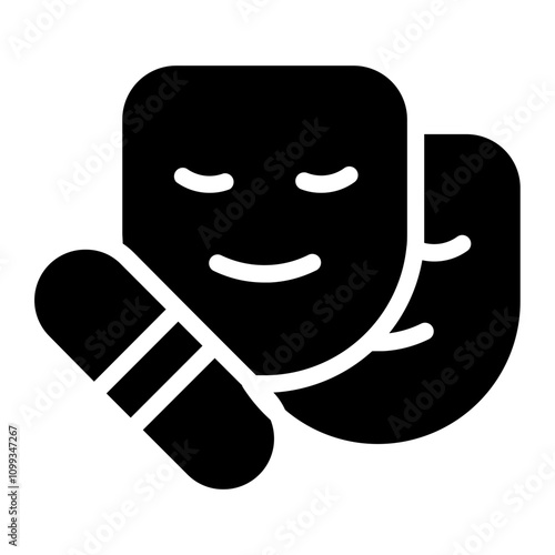 Antidepressant Solid Icon