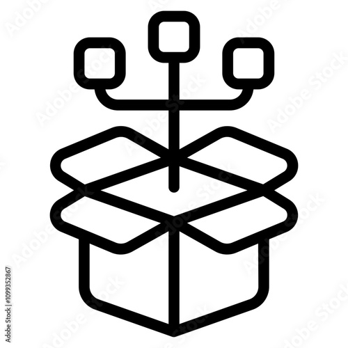 Crowdfunding source Line Icon