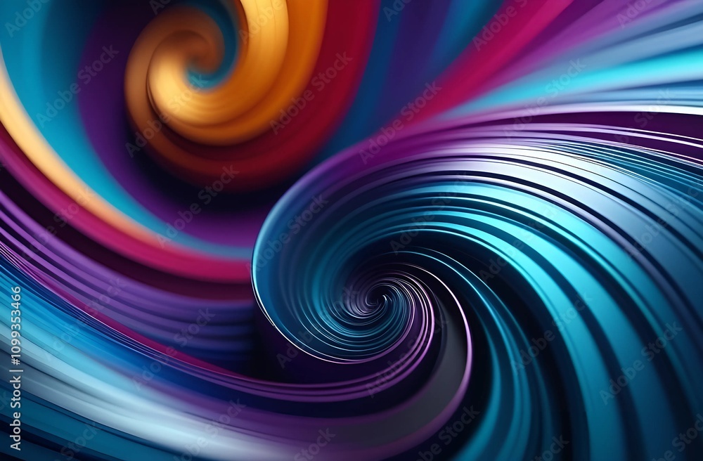 Obraz premium a colorful abstract image of a spiral with many colors