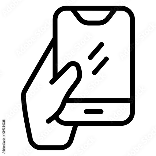 Gadget addiction Line Icon