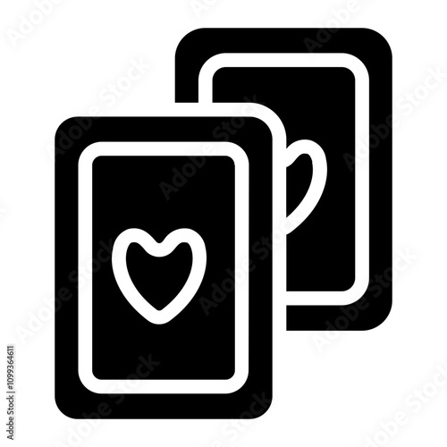 Playing cards Solid Icon