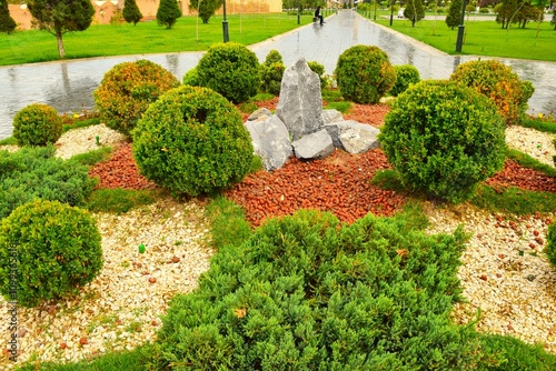 Amir Temur Park in Samarkand, Uzbekistan photo