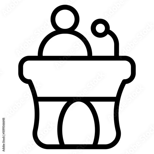 Researcher Line Icon