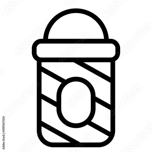 Roll on deodorant Line Icon