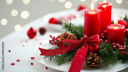 christmas decoration with candles 