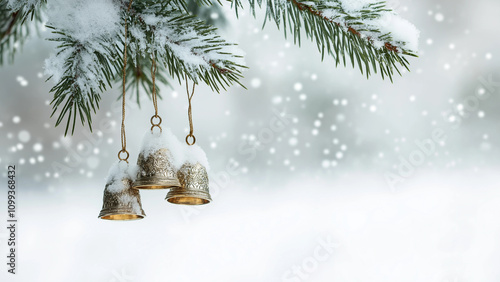 christmas bells on a tree