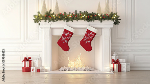 christmas stocking with presents