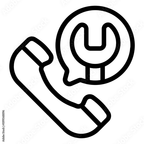 Technical support Line Icon