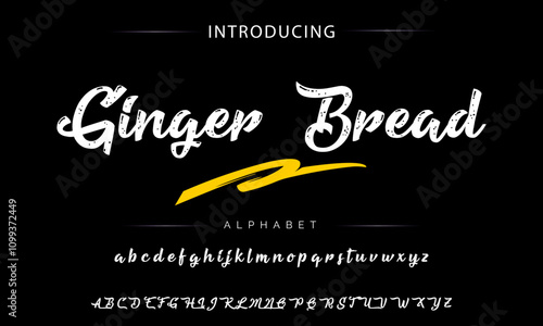 Stylish brush painted an uppercase vector letters, alphabet, typeface.